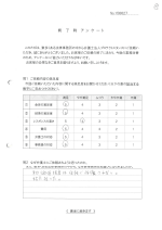 お客さまアンケート画像の表